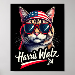 Poster Harris Wheimer 2024 Kamala Cat Lady Harris 2024 Pr