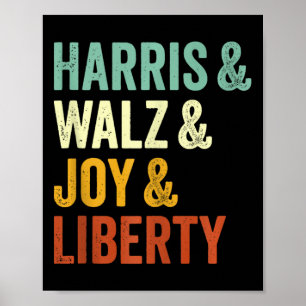 Poster Harris Wheimer Joie Liberté - Harris Valse 2024 Re