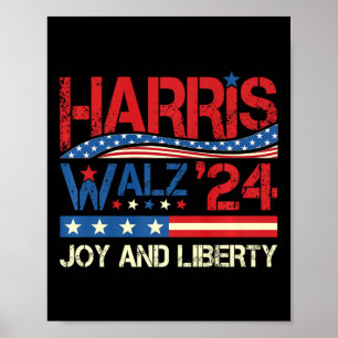 Poster Harris Wheimer Joy Liberty - Harris Waltz 2024 Ret