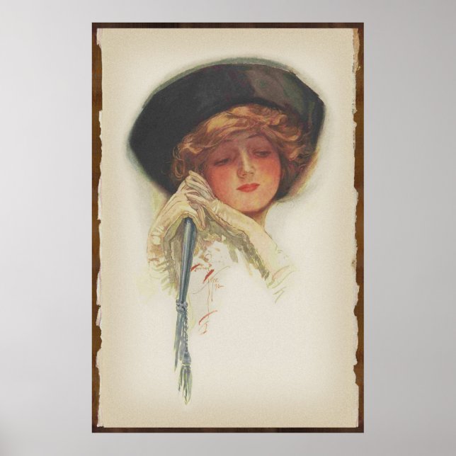 Poster Harrison Fisher Art :: American Girl Print #1 (Devant)