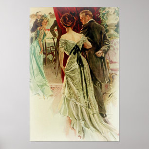 Poster Harrison Fisher Girl When Man Marries To The Ball