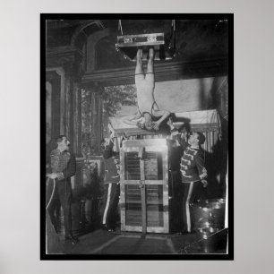 Poster Harry HOUDINI Échapper Artiste torture de l'eau