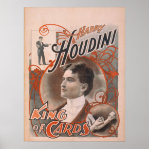 Poster Harry HOUDINI Magicien VAUDEVILLE