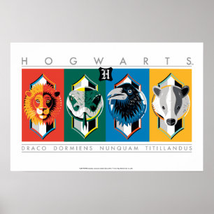 Poster Harry Potter   Armoiries de la maison HOGWARTS™