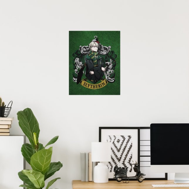 Poster HARRY POTTER™ | Blason de la maison de Draco Malfo (Bureau à domicile)