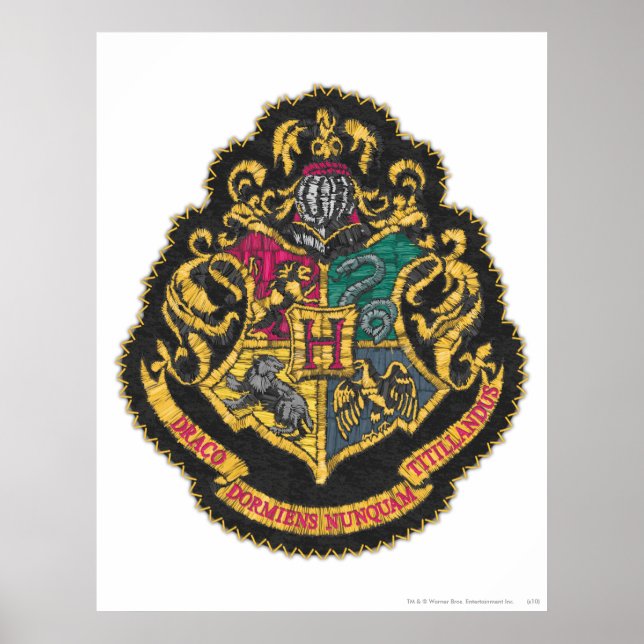 Poster Harry Potter | Blason de Poudlard (Devant)