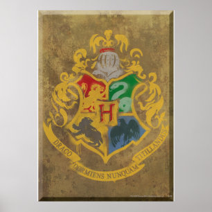 Poster Harry Potter Cimier de Poudlard rustique
