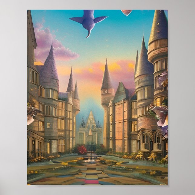 Poster Harry Potter Et La Beauté Des Hogwarts (Devant)