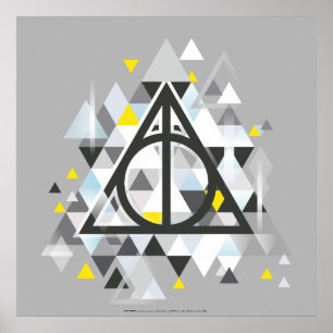 Poster Harry Potter   Geometric Deathly Hallows