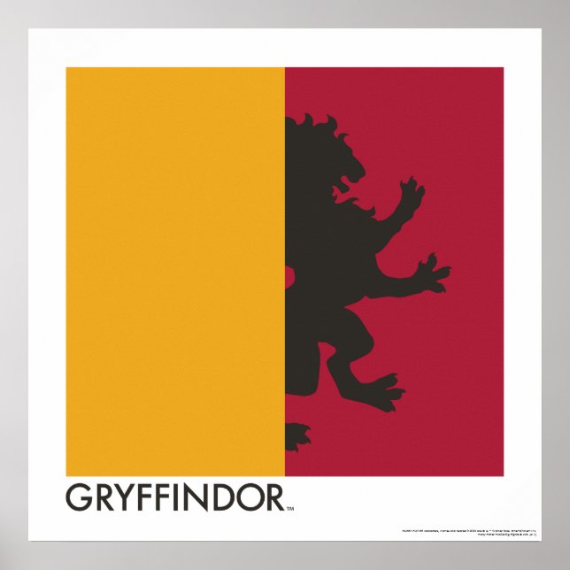 Poster Harry Potter | Gryffindor House Pride Graphic (Devant)