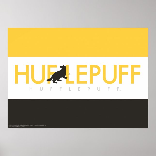 Poster Harry Potter | Hufflepuff House Pride Logo (Devant)