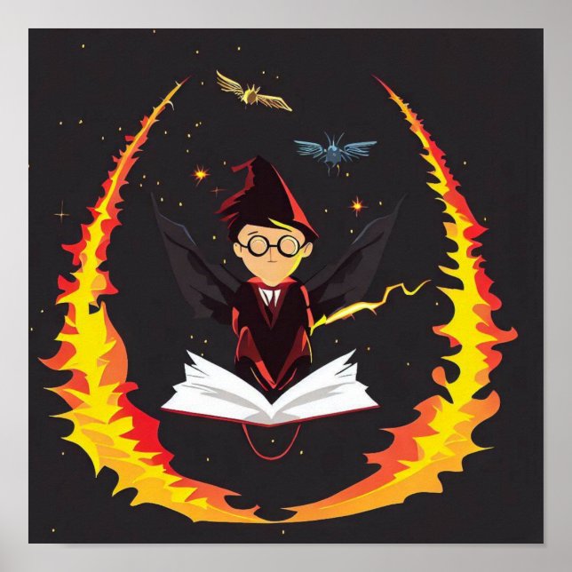 POSTER HARRY POTTER PORTER CASQUETTE| FIRE| LIVRE| (Devant)