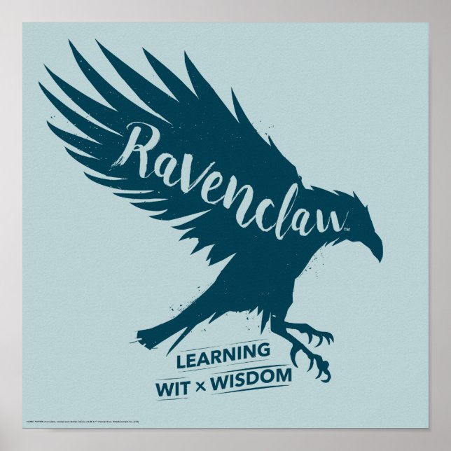 Poster Harry Potter | SILHOUETTE DE CORBEAU RAVENCLAW™ (Devant)