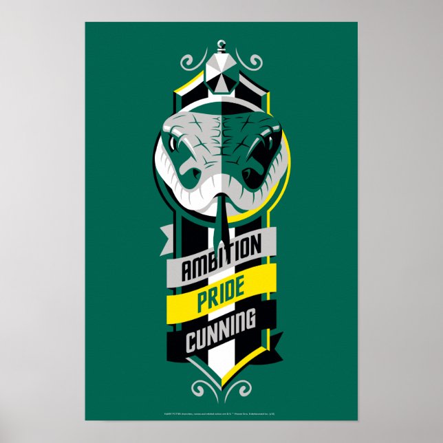 Poster Harry Potter | SLYTHERIN™ House Traits Sigil (Devant)