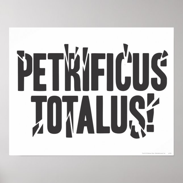 Poster Harry Potter Spell| Petrificus Totalus! (Devant)