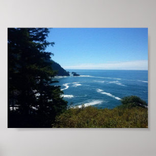Poster Hart's Cove, côte de l'Oregon