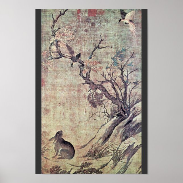 Poster Hase And Jays, Anglais, "Double Bonheur" (Devant)