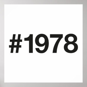 Poster Hashtag 1978 47 Anniversaire