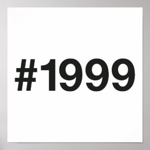 Poster Hashtag 1999 26 Anniversaire