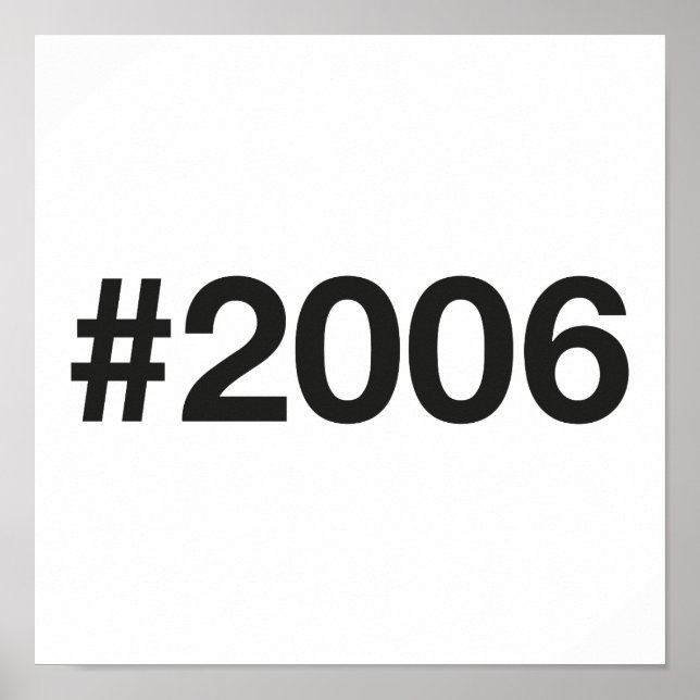 Poster Hashtag 2006 19 Anniversaire (Devant)