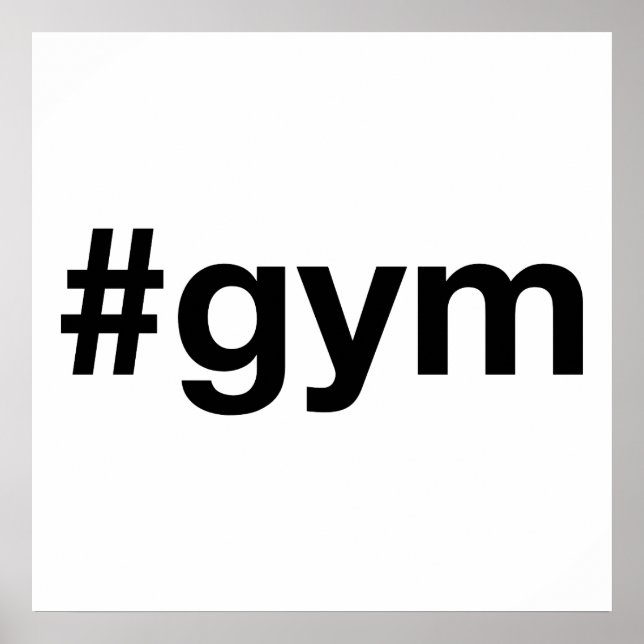 Poster Hashtag GYM (Devant)