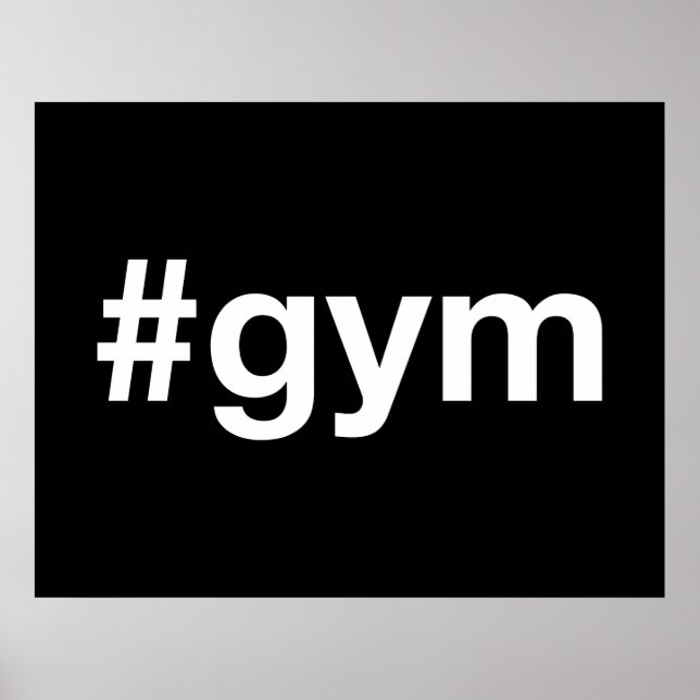Poster Hashtag GYM (Devant)