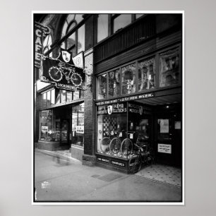 Poster Haskins & Elliot Bicycles, 1923, Vancouver (Colomb