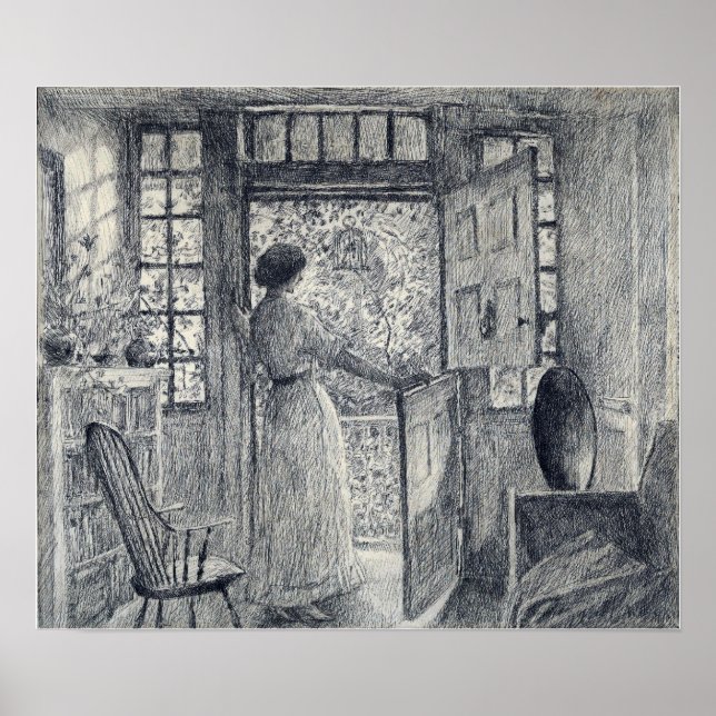 Poster Hassam - La porte néerlandaise (Holley House Cos C (Devant)