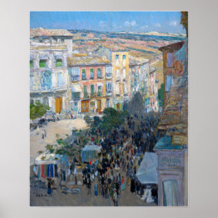 Poster Hassam - Vue D'Une Ville Française Du Sud