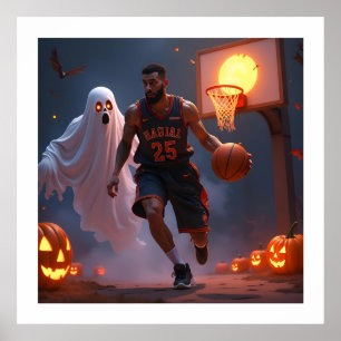 Poster Haunted Hoops : minuit à la Cour Citrouille