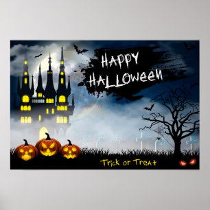 Poster Haunted House Halloween