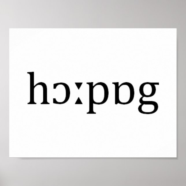 Poster Hauppauge Long Island orthographe phonétique (Devant)