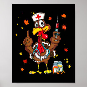 Poster Hauts de frottement de Thanksgiving Femmes Dinde F