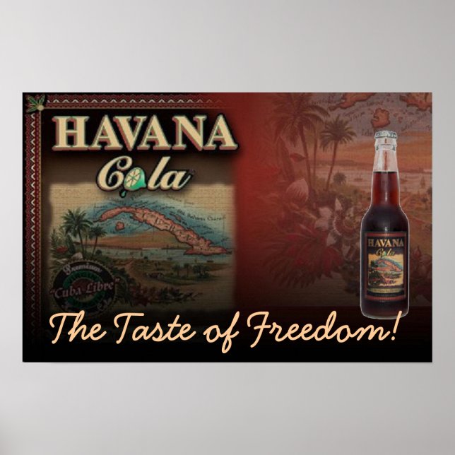 Poster HAVANA COLA Le goût de la liberté ! Imprimer (Devant)