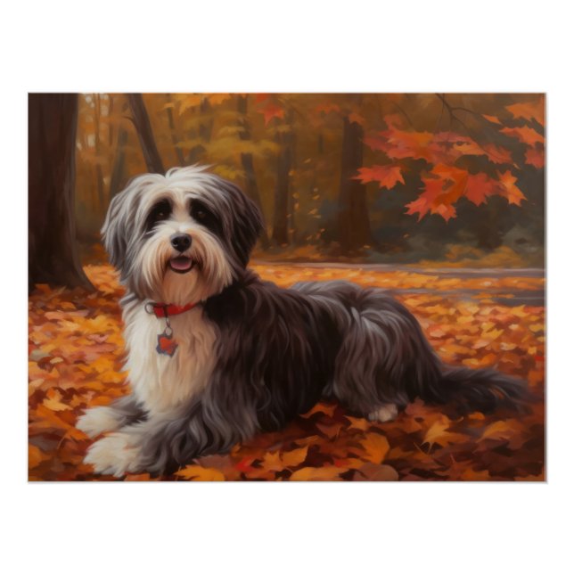 Poster Havanais en automne Feuilles automne Inspiration (Devant)