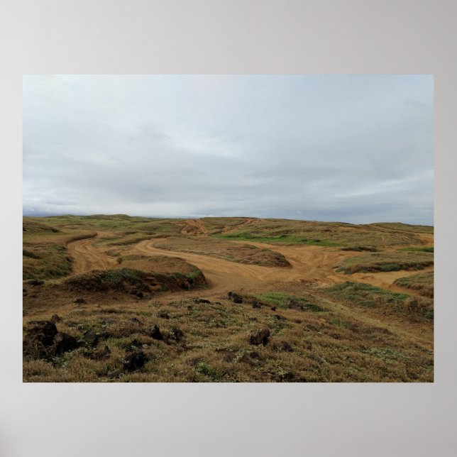 Poster Hawaii - Aventure À Green Sand Beach (Devant)