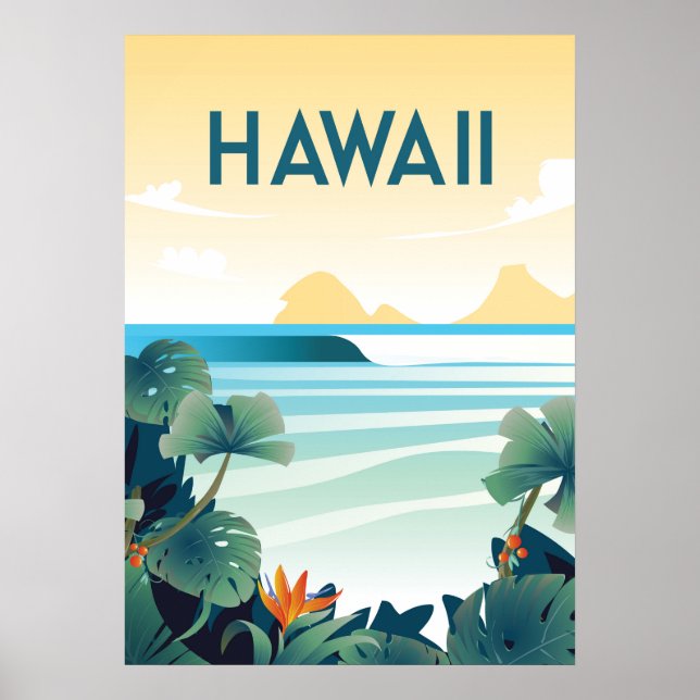 Poster Hawaii, Hawaii Wall Art (Devant)
