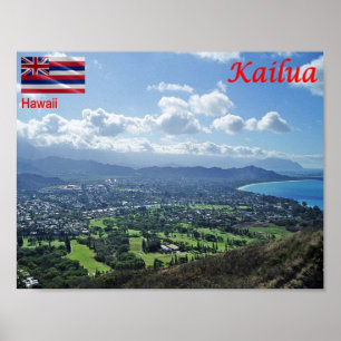 Poster Hawaii - Kailua -