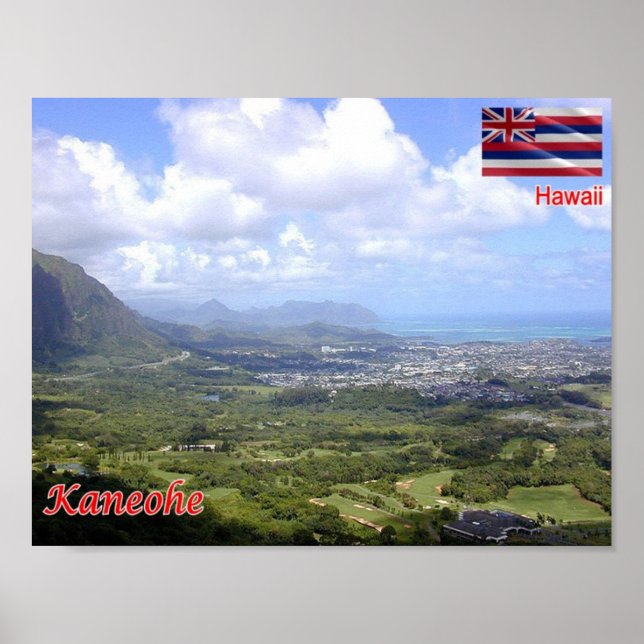 Poster Hawaii - Kaneohe - (Devant)