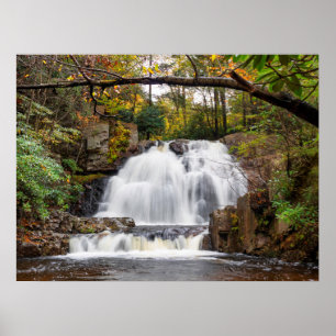 Poster Hawk Falls in Autumn 24"x18"