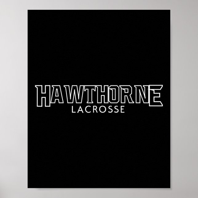 Poster Hawthorne Lacrosse 2024 (Devant)