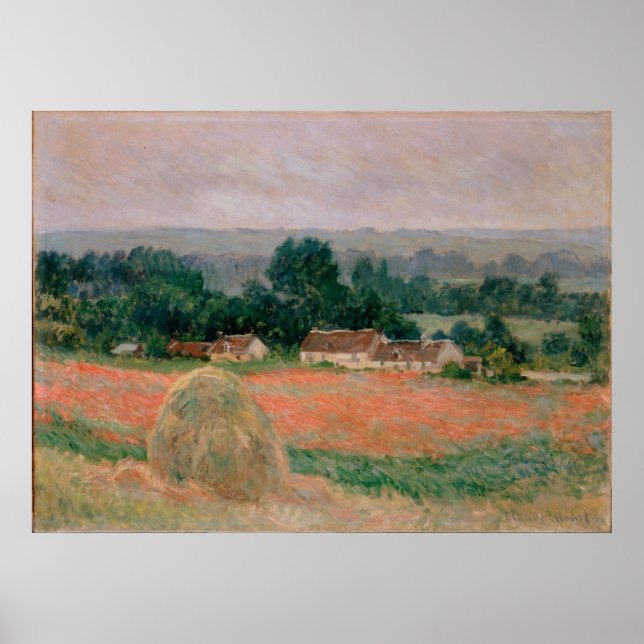 Poster Haystack à Giverny (Devant)