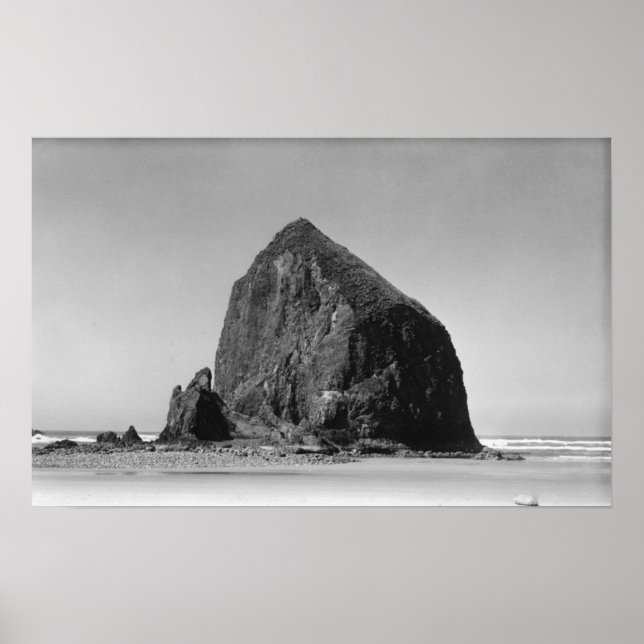 Poster Haystack Rock à Cannon Beach, Oregon Photographie (Devant)