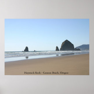 Poster Haystack Rock - Cannon Beach, Oregon