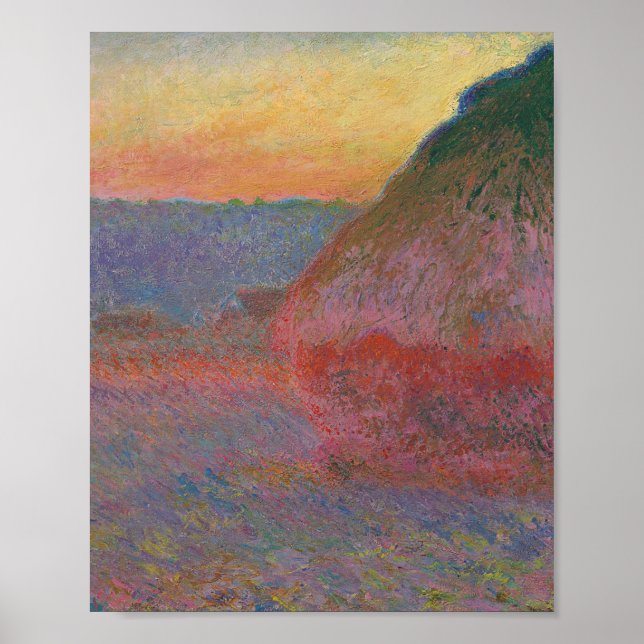 Poster Haystacks (par Claude Monet) (Devant)