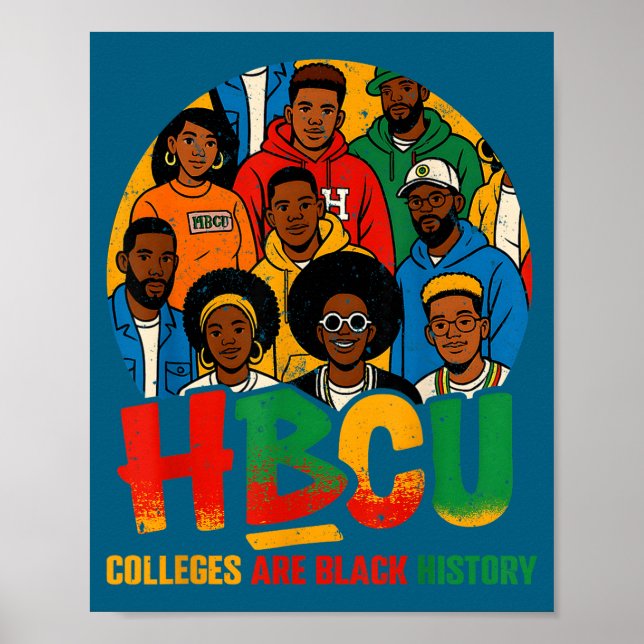 Poster Hbcu Colleges Are Black History African American M (Devant)