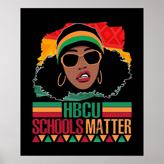 Poster HBCU Matière scolaire Vintage (Devant)