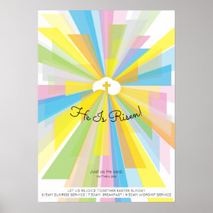 Poster He Is Risen Resurrection
