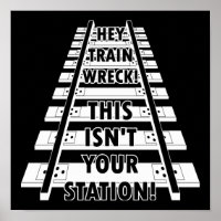 Hé Train Wreck Ce N'est Pas Ta Gare Drôle