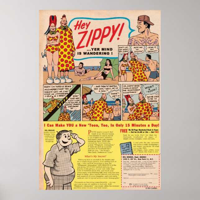 Poster Hé, ZIPPY ! Votre esprit se promène ! ! (Devant)